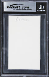 Rod Steiger In The Heat of the Night Signed 3x5 Index Card BAS Slabbed 7