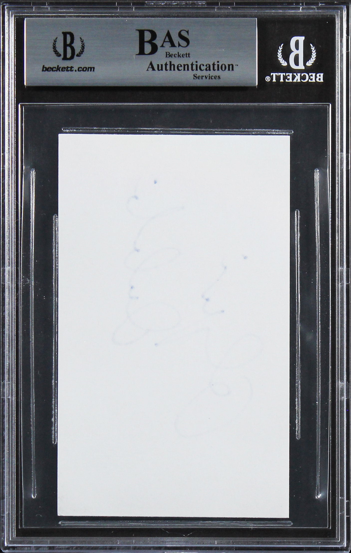 Olympia Dukakis Moonstruck Authentic Signed 3x5 Index Card BAS Slabbed 2