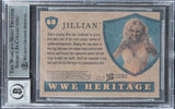 Jillian Hall Signed 2008 Topps Heritage IV WWE #60 Card Auto 10! BAS Slabbed