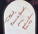 Yoko Ono "To Phil, Peace & Love" Signed Heart Play Album Cover BAS #A39328