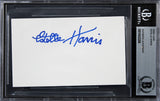 Estelle Harris Seinfeld Authentic Signed 3x5 Index Card Autographed BAS Slabbed