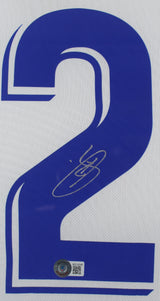 Real Madrid Vincius Vin Jr. Authentic Signed White Adidas Framed Jersey BAS