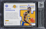 Magic Johnson Signed 2017 Donruss Optic Hall Kings #7 Card Auto 10! BAS Slabbed