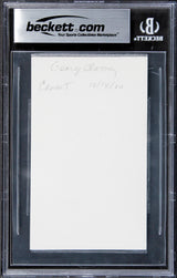 George Clooney Ocean's 11 Authentic Signed 3x5 Index Card BAS Slabbed 2