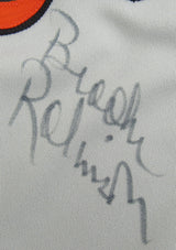 Frank Robinson Brooks Robinson Jim Palmer Signed Rawlings Baseball Jersey JSA CS78508