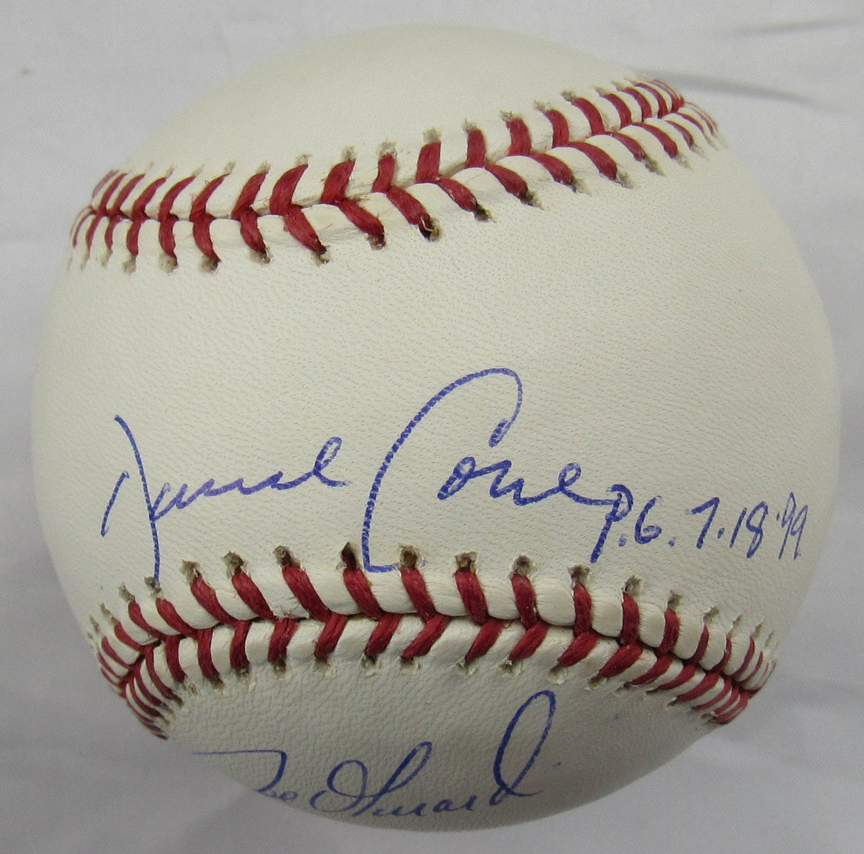 David Cone Paul O'Neill Multi Signed Auto Rawlings Baseball Steiner Hologram/MLB Hologram