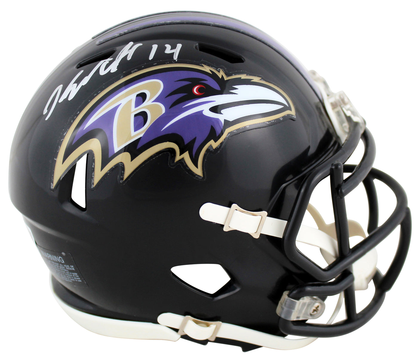 Ravens Kyle Hamilton Authentic Signed Speed Mini Helmet W/ Case BAS Witnessed