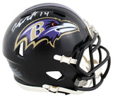Ravens Kyle Hamilton Authentic Signed Speed Mini Helmet W/ Case BAS Witnessed