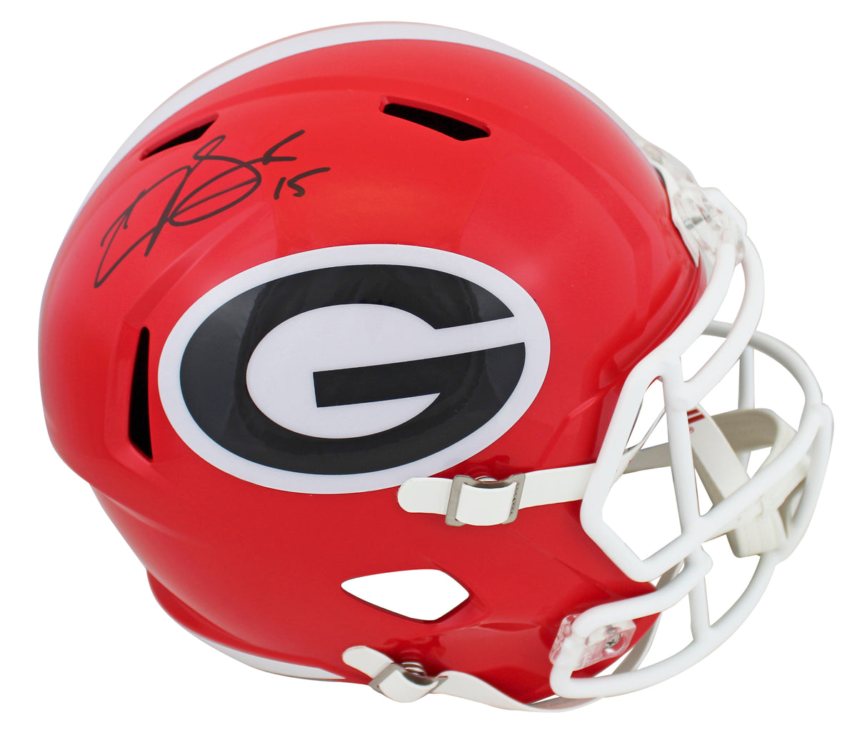 Georgia Carson Beck Signed Full Size Speed Rep Helmet W/ Case BAS Witnessed
