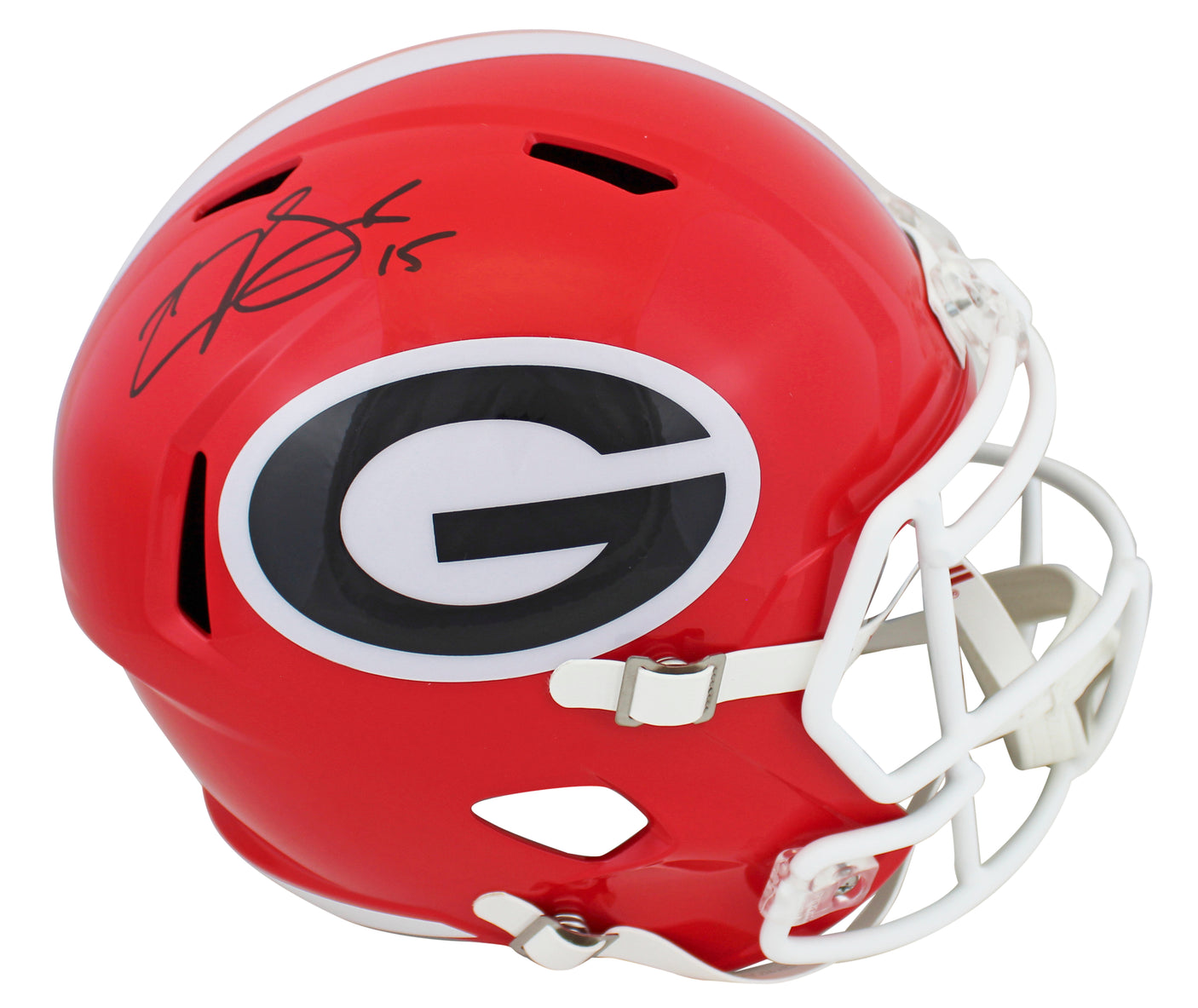 Georgia Carson Beck Signed Full Size Speed Rep Helmet W/ Case BAS Witnessed