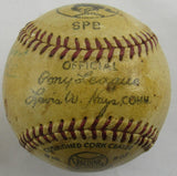 Elmer Oliphant Bob Turley Elston Howard+4 1955-1956 Yankees Team Signed Auto Rawlings Baseball JSA LOA ZZ82762