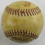 Elmer Oliphant Bob Turley Elston Howard+4 1955-1956 Yankees Team Signed Auto Rawlings Baseball JSA LOA ZZ82762