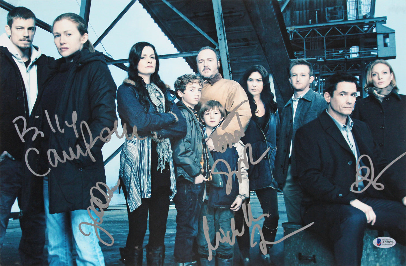 The Killing (5) Campbell, Forbes, Sexton, Lehman & Allan Signed 12x18 Photo BAS