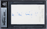 Robert DoQui Coffy Authentic Signed 3x5 Index Card Autographed BAS Slabbed
