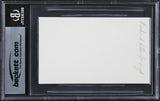 Richard Attenborough Jurassic Park Authentic Signed 3x5 Index Card BAS Slabbed