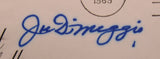 Joe DiMaggio Signed Auto Envelope JSA LOA Y71254