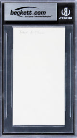 Robert Mitchum The Night of the Hunter Signed 3x5 Index Card BAS Slabbed