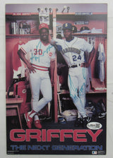 Ken Griffey Jr Ken Griffey Sr Signed 6.5x10 Photo JSA CS78639