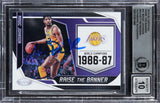 Magic Johnson Signed 2019 Certified Raise The Banner #21 Card Auto 10! BAS Slab