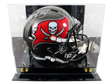 Buccaneers Derrick Brooks Signed Full Size Speed Rep Helmet W/ Case BAS Witness