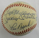 Roger Maris Mickey Mantle Ted Williams Hank Aaron +11 MLB Legends Signed Auto Rawlings Baseball JSA LOA ZZ82758
