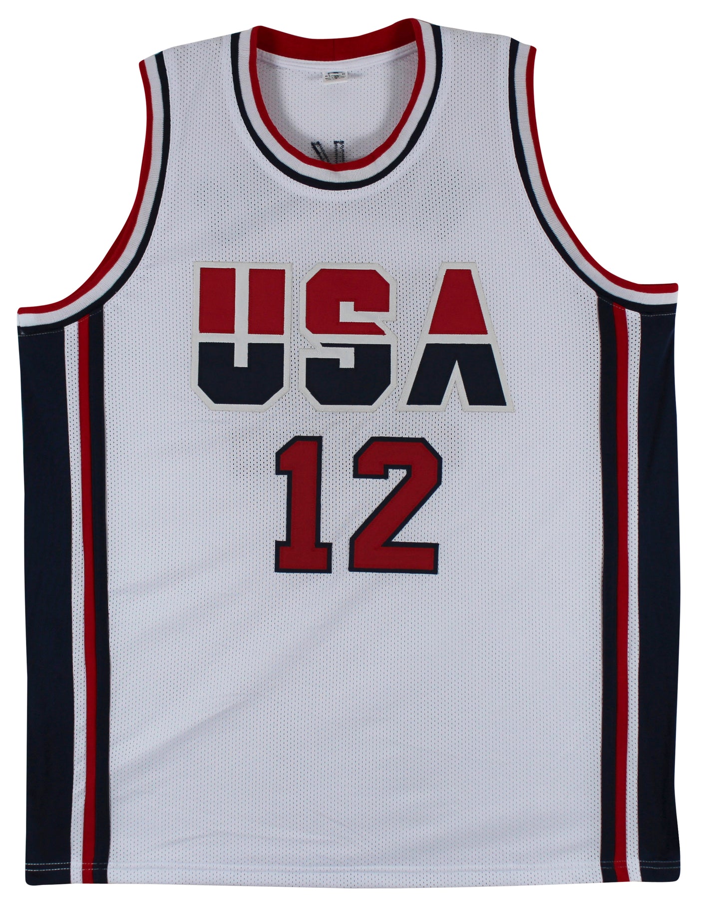 Dominique Wilkins Team USA Authentic Signed White Pro Style Jersey BAS Witnessed