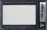 Kirk Douglas Spartacus Authentic Signed 3x5 Index Card Autographed BAS Slabbed 3