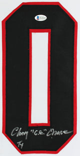 Chevy "C.G" Ty Chase Christmas Vacation Signed Santa Clark Jersey BAS Wit