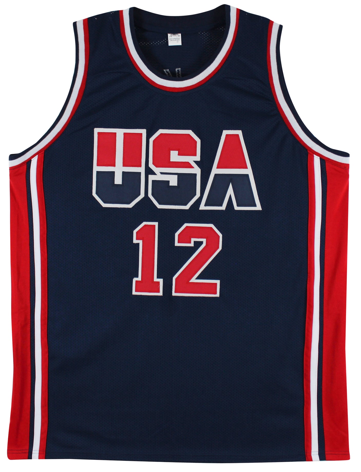 Dominique Wilkins Team USA Authentic Signed Navy Pro Style Jersey BAS Witnessed