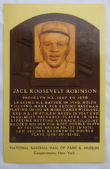 Jackie Robinson Signed Auto HOF Plaque Card JSA LOA Z19850