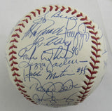 Derek Jeter Mariano Rivera Mike Mussina +23 2004 Yankees Team Signed Auto Rawlings Baseball JSA LOA ZZ82759