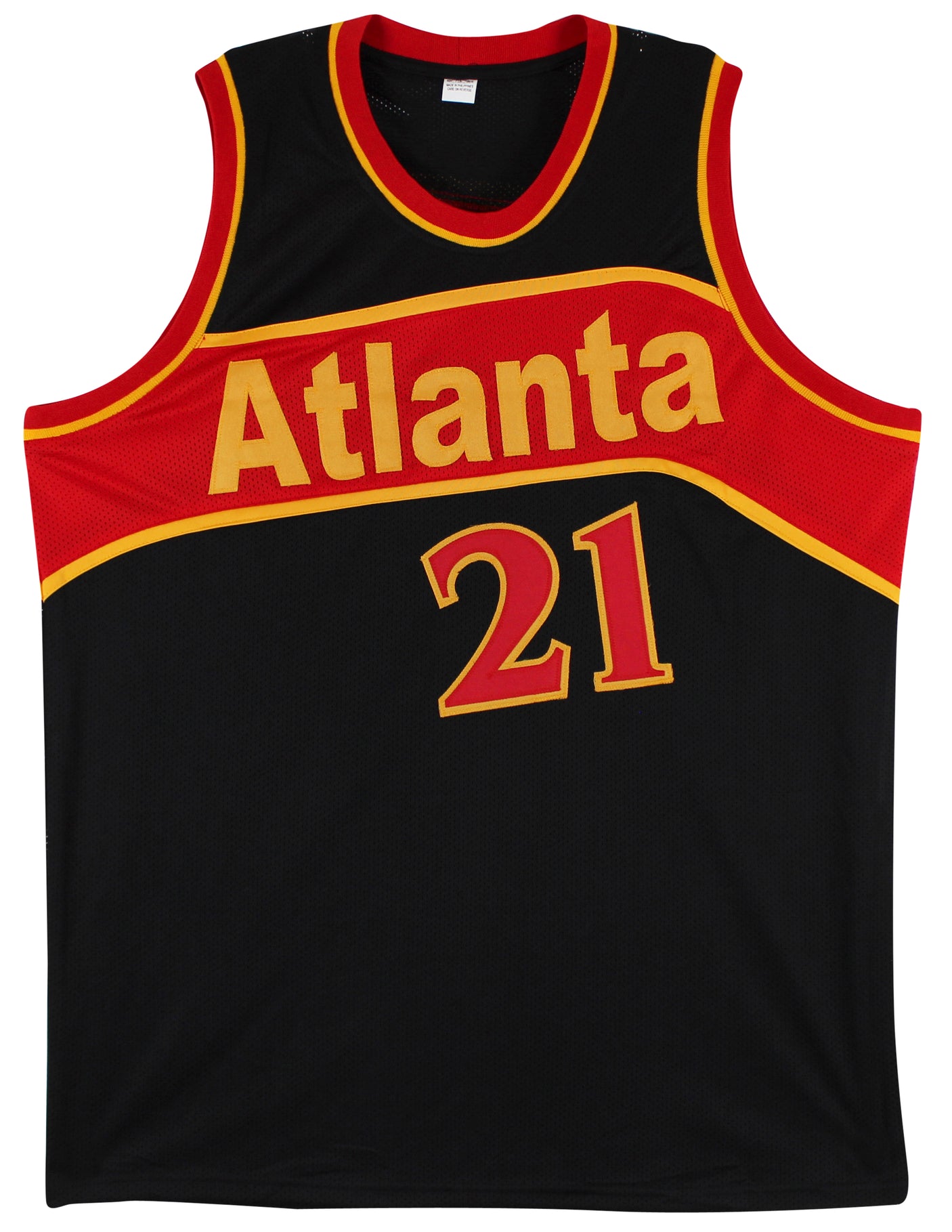 Dominique Wilkins Authentic Signed Black Pro Style Jersey BAS Witnessed