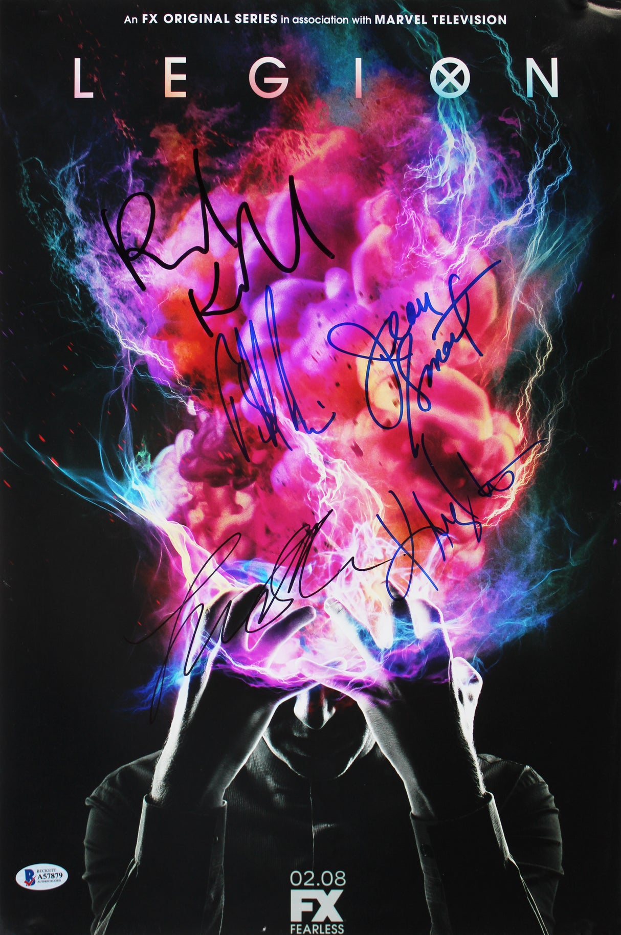 Legion (5) Keller, Smart, Irwin, Aselton & 1 Signed 12x18 Photo BAS #A57879