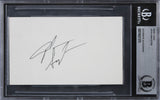 John Singleton Boyz N The Hood Authentic Signed 3x5 Index Card BAS Slabbed 2
