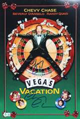 Chevy Chase Vegas Vacation Authentic 2x Signed 12x18 Photo BAS #1W377550
