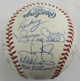 Derek Jeter Mariano Rivera Mike Mussina +23 2004 Yankees Team Signed Auto Rawlings Baseball JSA LOA ZZ82759