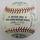 Derek Jeter Mariano Rivera Mike Mussina +23 2004 Yankees Team Signed Auto Rawlings Baseball JSA LOA ZZ82759