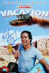 Chevy Chase Vacation Authentic Signed 12x18 Photo w/ Sketch BAS #1W386241