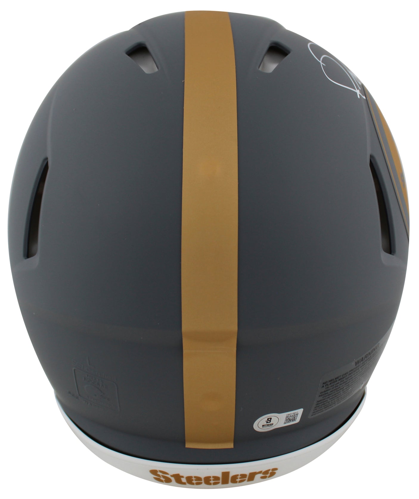 Steelers Jerome Bettis Signed Slate Full Size Speed Proline Helmet BAS Witnessed