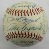 Mickey Mantle Yogi Berra Enos Slaughter +24 1954 Yankees Team Signed Auto Rawlings Baseball JSA LOA ZZ82761
