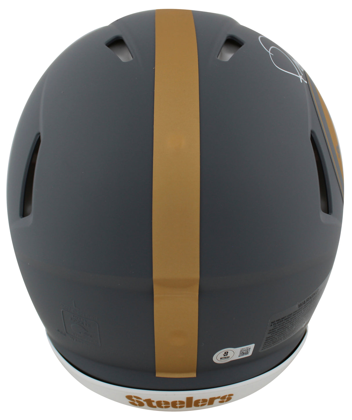 Steelers Jerome Bettis Signed Slate F/S Speed Proline Helmet W/ Case BAS Wit