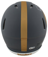 Steelers Jerome Bettis Signed Slate Full Size Speed Proline Helmet BAS Witnessed
