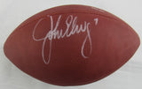 John Elway Brett Favre Signed Wilson Football JSA CS78711