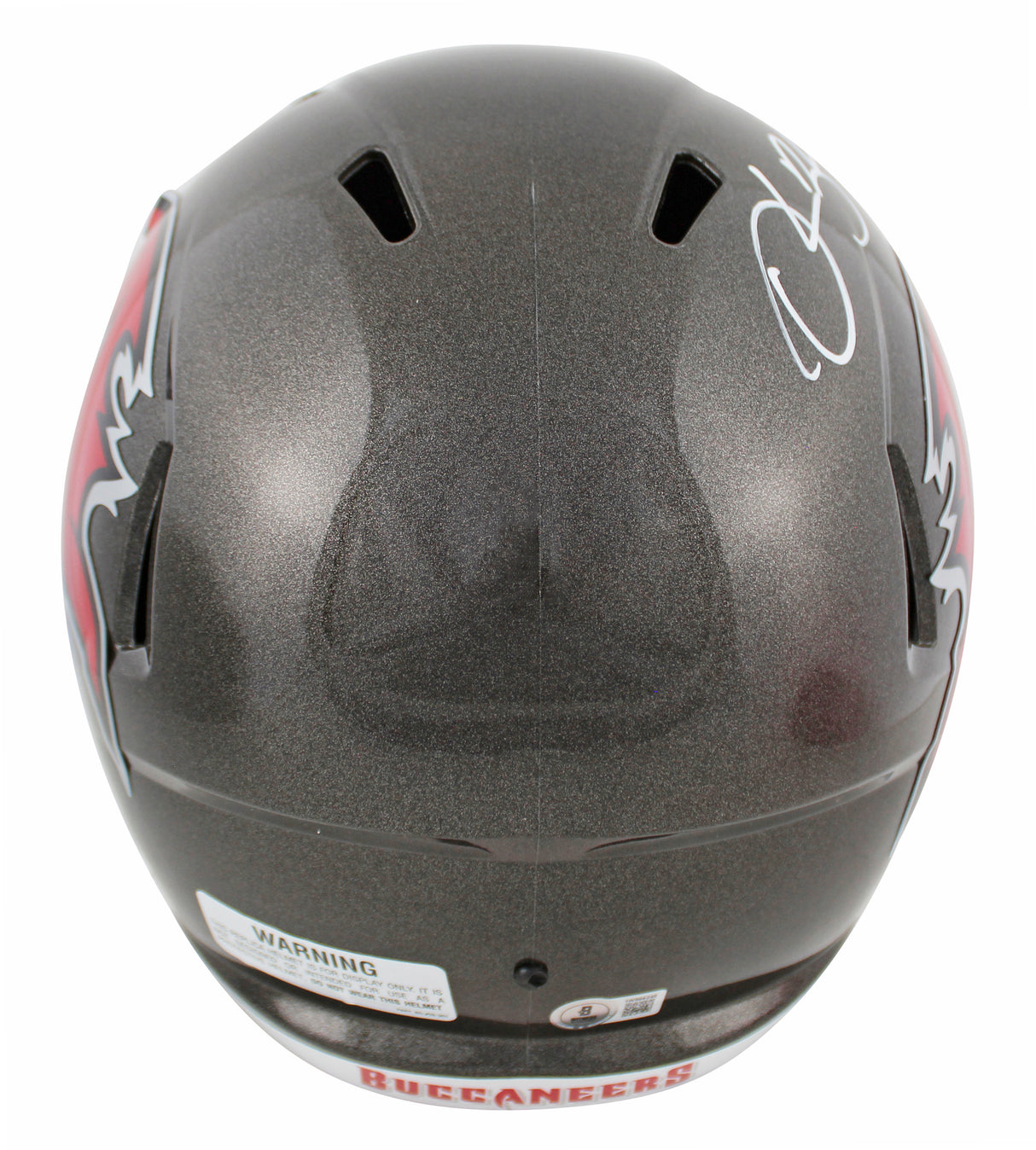 Buccaneers Derrick Brooks Signed Full Size Speed Rep Helmet W/ Case BAS Witness