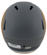 Rams Eric Dickerson "HOF 99" Signed Slate F/S Speed Rep Helmet W/ Case BAS Wit