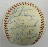 Mickey Mantle Phil Rizzuto Johnny Mize +25 1953 World Series Champions Yankees Team Signed Auto Rawlings Baseball JSA LOA ZZ82760