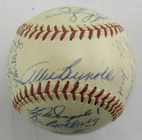 Mickey Mantle Phil Rizzuto Johnny Mize +25 1953 World Series Champions Yankees Team Signed Auto Rawlings Baseball JSA LOA ZZ82760