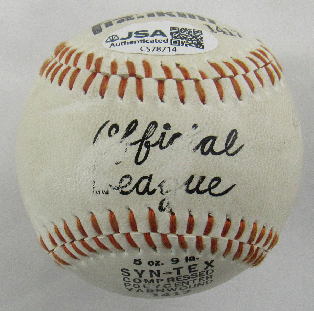 Bowie Kuhn Monte Irvin Cal Hubbard Multi Signed Rawlings Baseball JSA CS78714