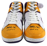 Lakers Magic Johnson "HOF 02" Authentic Signed Converse Weapon Shoes BAS Witness