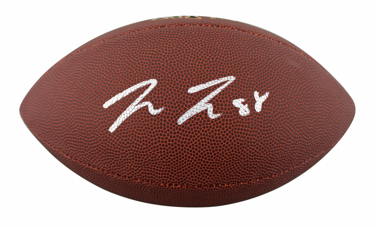 Steelers Pat Freiermuth Signed Wilson Super Grip Football W/ Case BAS Witnessed